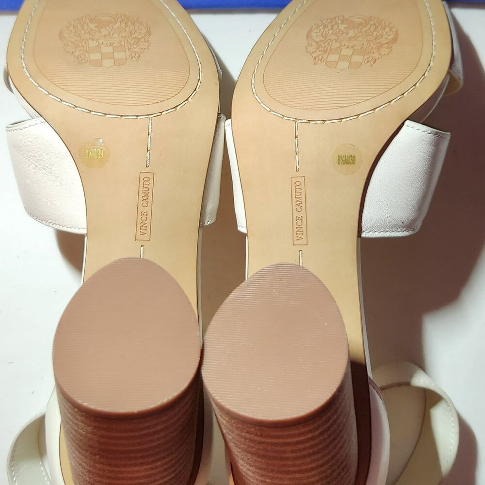 Vince Camuto heeled sandals sz 8.5 M white NWOB - Picture 5 of 6